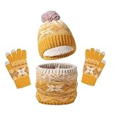 Telas de alta calidad: este conjunto de gorro, bufanda y guantes para niñas y niños está hecho de fibra acrílica, que tiene buena elasticidad y elasticidad, es cálido y cómodo de usar y es agradable para la piel, lo que lo convierte en el mejor compañero para los niños en invierno.