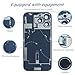 ZNZHKR 16 Pro Max Back Glass Replacement with Wireless Charging Flex Cable and Camera Frame All Parts for iPhone 16 Pro Max(6.9 Inch Natural Titanium) Replacement of Equipment Waterproof Tape