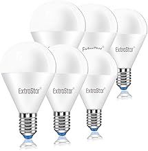 EXTRASTAR LED Bulb E14.8W Equivalent to 64W, 6500K, Cool White, Pack of 6