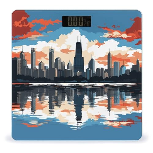 Báscula Digital para Baño Chicago Skyline 400 lb miniatura 1