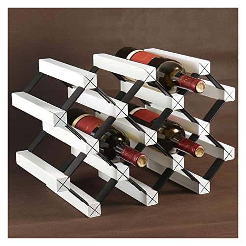 Soporte para botellas de vino de madera sólida ALDEPO