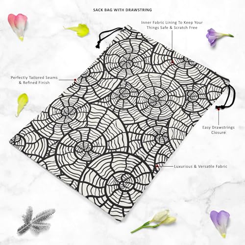 Image of ArtzFolio Sea Shells | Reusable Sack Bag | Bag for Gym, Storage, Vegetable & Travel