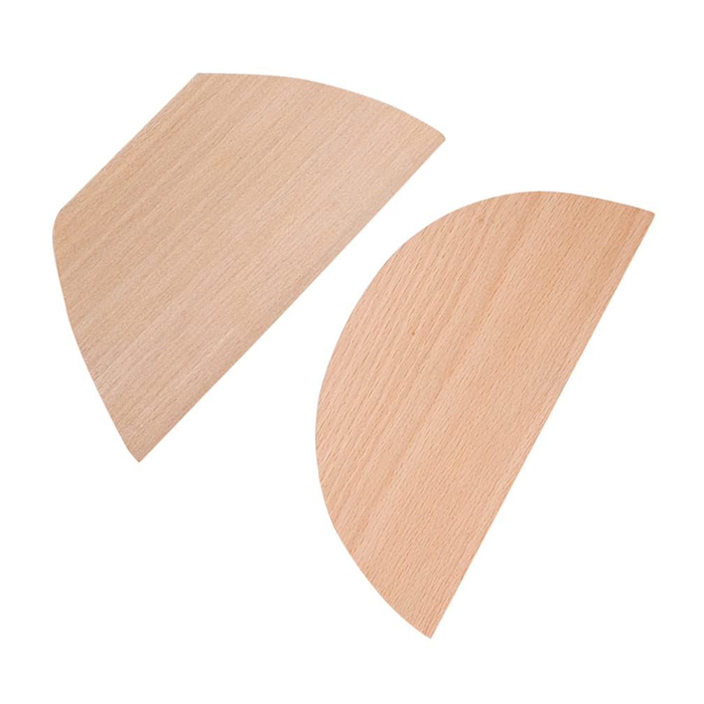 2-Piece Wooden Dough Scraper Set – Semicircle & Trapezoid Shape, Multi-Use Kitchen Tool For Baking, Cooking & Slicing - View #5