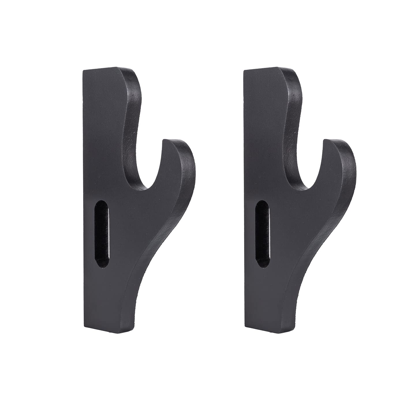 Z-Fiber Black Katana Sword Holder Wall Mount 1 Pair Adjustable Hook Stand Samurai Sword Hanger Lightsaber Demon Slayer Weapon Stand Supports All Swords