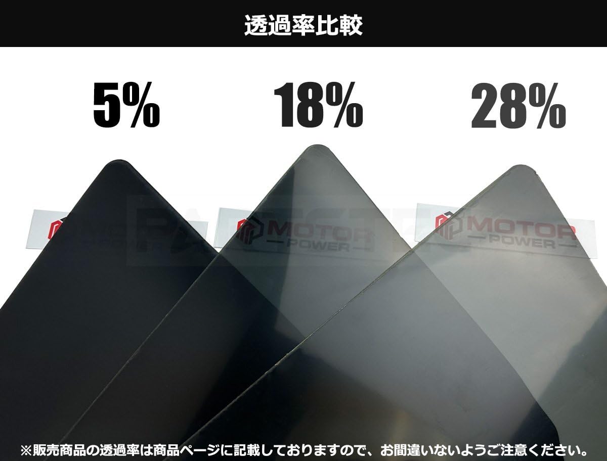 Amazon | MOTOR POWER 脱着可能 200系 ハイエース 透過率 18