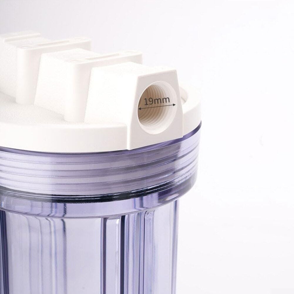 Botella de filtro purificador de agua a prueba de fugas de 10 pulgadas con rosca interna de 4 puntos para sistemas de arena de jardín y elementos de filtro de parte superior plana de 10