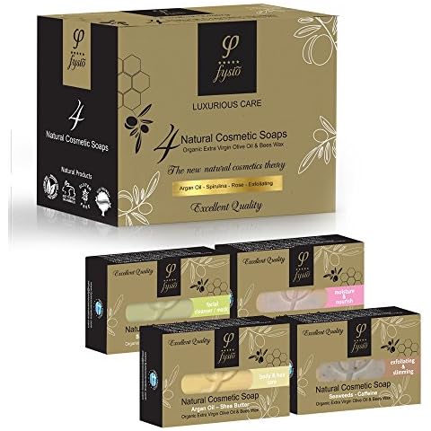 Naturkosmetik Bio Naturseife, Olivenölseife Haarseife | Seife Stück für Körper & Gesicht − Geschenk Cover