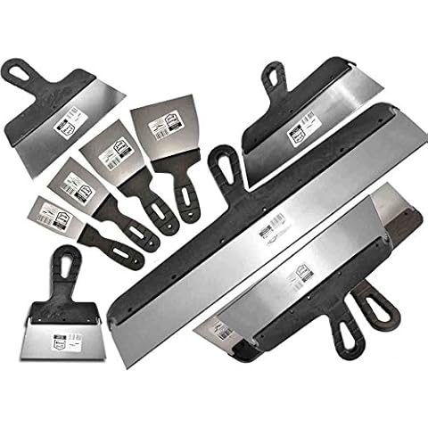 Proper Tools 11 PCS - DRYWALL TAPING, FILLING KNIFE, KNIVES, SCRAPER, PLASTERING SPATULA, SET Cover
