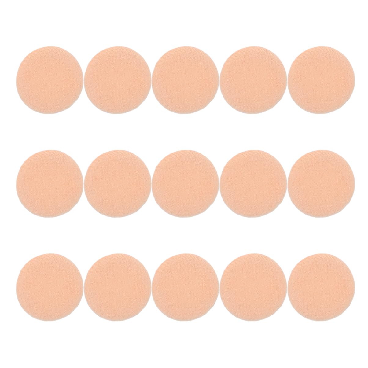 LIFKOME Rounded Powder Puff 15pcs Makeup Cotton Pads Face Rounds Girl Cosmetic Accessory Gentle and Comfortable
