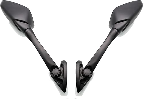 Miniatura 5 de MZS Palancas de freno de embrague de motocicleta negras que compiten con espejos de motocicleta compatibles con YZF R3