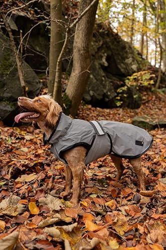 Danish Design 3-in-1-Hundemantel, reflektierend, 57 cm, wetterfest, mit Fleece gefüttert, stilvoller Regenmantel für Hunde