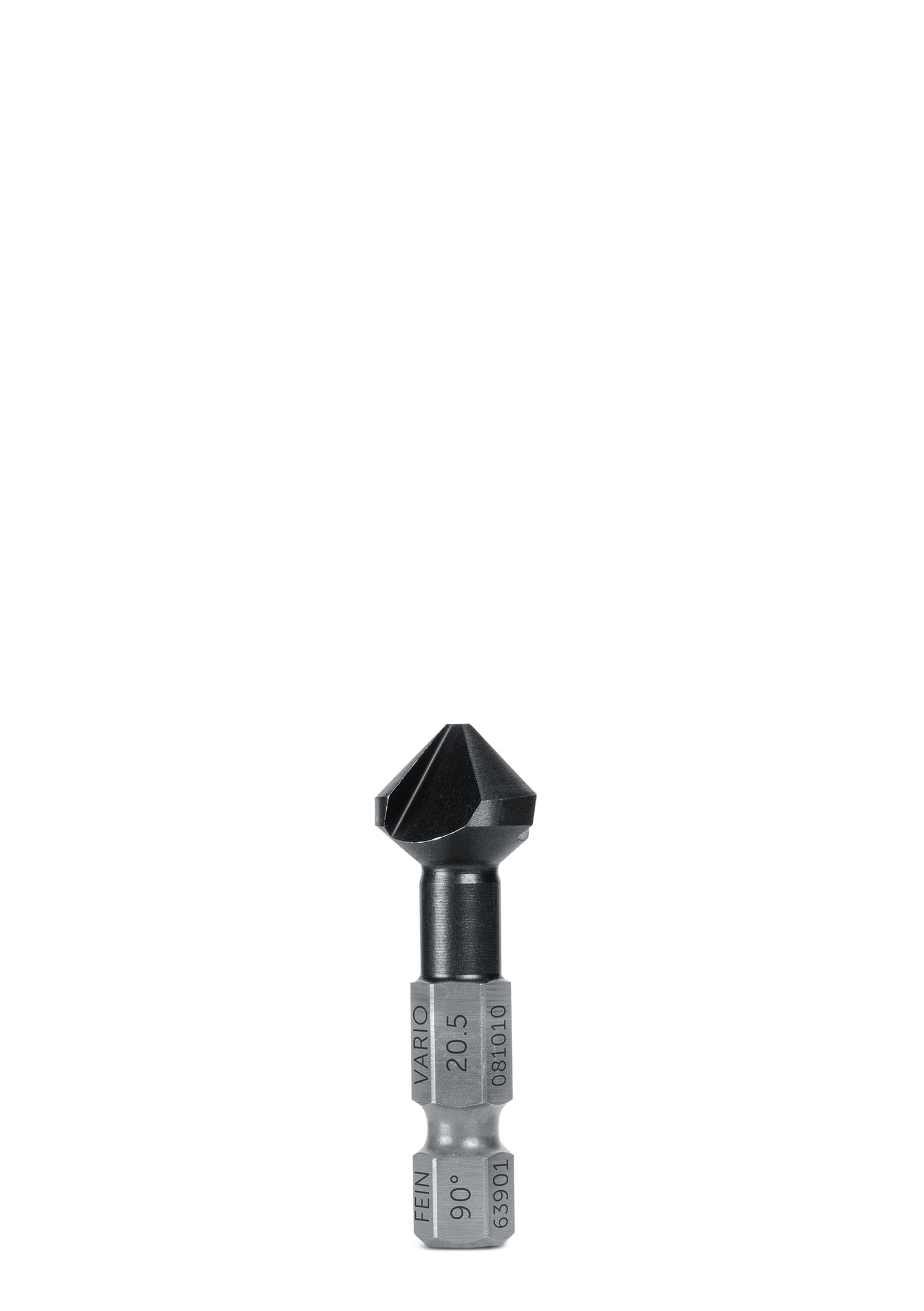 FEIN Fraise conique 90° VARIO 20,5 mm (M10), Résistance élevée du Matériau, pour les Matériaux Suivants: Aciers, Aluminium et Laiton