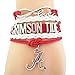 NCAA Alabama Crimson Tide Football Team Women's Infinity Bracelet Red Blue Custom Bracelet