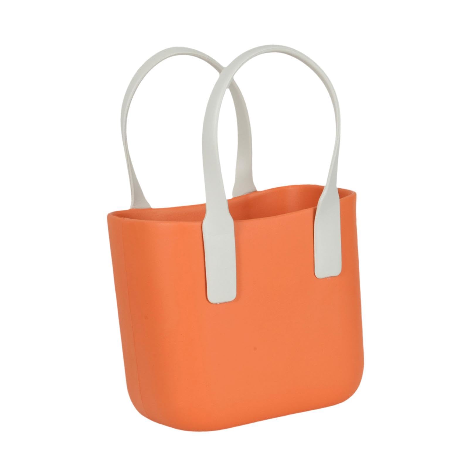 Beach Tote Bag Waterproof Handbag Fashion Summer Storage Bag Women Beach Bag Orange-image-21