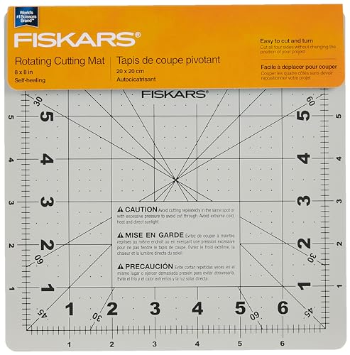 Fiskars Tappetino da taglio rotante da 20 x 20 cm
