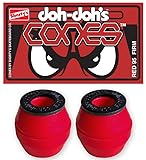 Kata Skateboarding Shorty's Skateboard Bushings Doh Doh's Cones with Washers Red 95A Firm