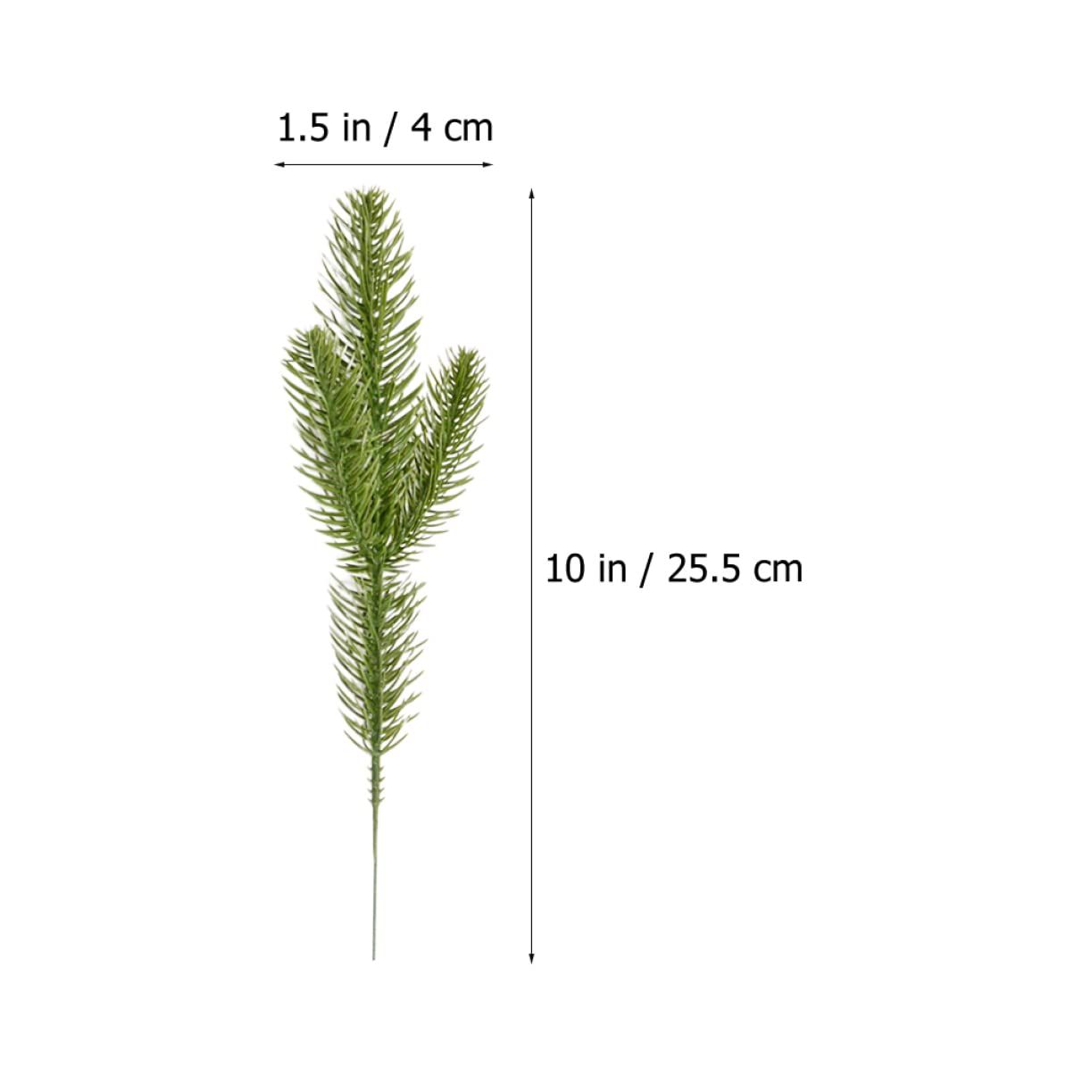 PRETYZOOM 3 Sätze Simulierte Dreizackige Kiefernnadeln Kleiner Falscher Kaktus Weihnachtliche Tischdeko Dekorative Weihnachtsgirlande Weihnachtsdekoration Rot Green Plastikblume 20 Stück * 3
