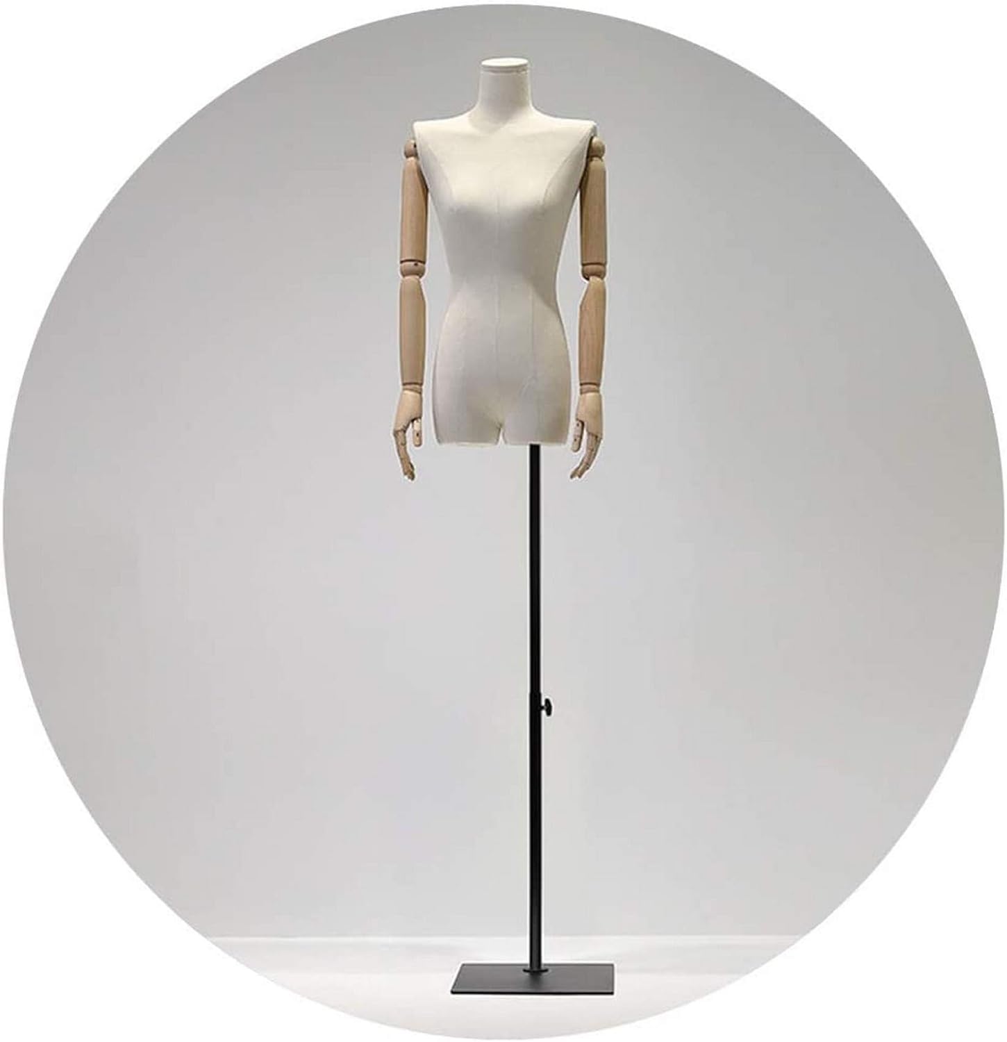 CONGRUI Display Mannequin Female Torso Body Model Props Tailor Sewing Dummy Stand, Iron Art Square