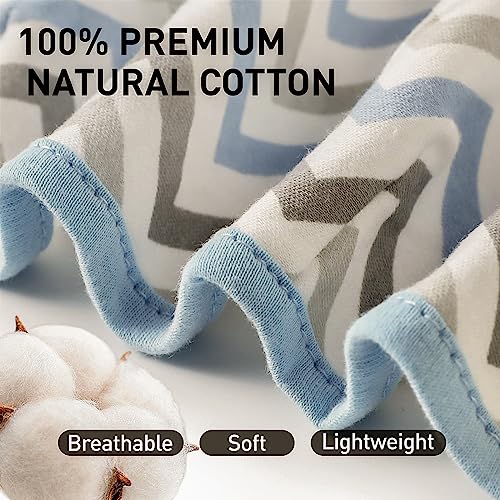 Image of GLLQUEN BABY Swaddles for Newborns 3-6 Months, Adjustable & Easy Fastener | 3-Pack, Baby Boy Swaddles Organic Cotton Womb-Like Nursery Swaddling Blanket reduces startle reflex, Soft & Skin-Friendly