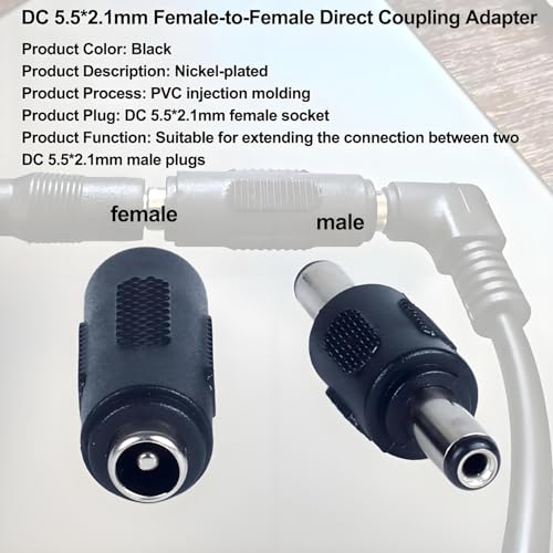Adaptador Conector de Alimentación 5.5x2.1mm DC 12V 4pcs miniatura 5