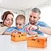 Calary Useless Box Turns Itself Off In Wooden Storage Box Alone Machine Fully Assembled in Box Gifts for Adults and Children