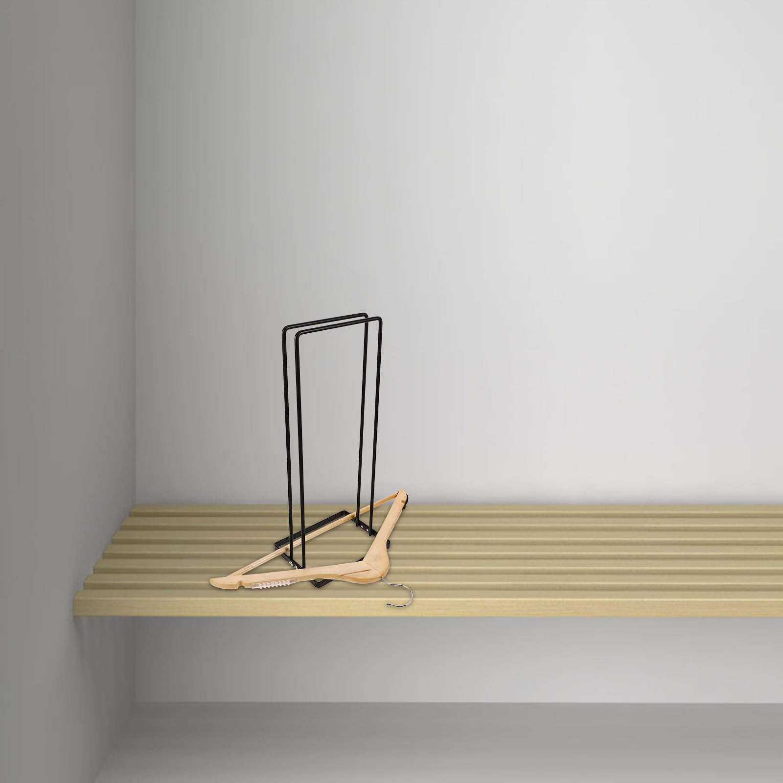 DOITOOL - Perchero de almacenamiento de hierro, 40 cm, soporte extraíble compacto para organizar perchas, para armarios y tiendas de ropa