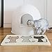SB Goods Cat Litter Mat,Super Cute Cat Feeding Placemat for Puppy Pet Food Catching,Water-Resistant,Durable and Easy to Clean