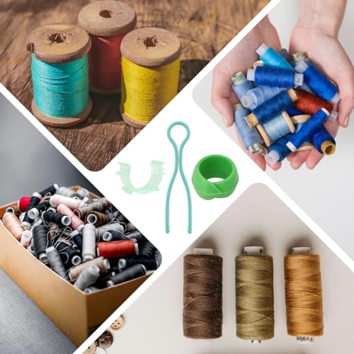 SHRJ Conjunto de 142 Peças de Amigos de Linha de Bobina, Clipes Organizadores de Linha de Costura, C