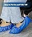 300PCS Disposable Non Slip Shoe Covers XL, Thick Waterproof CPE Boot Covers with Compact Roll Design, Fits Up to US Men 13 & Women 14, Heavy Duty Shoe Booties for Indoor Cleaning, Real Estate
