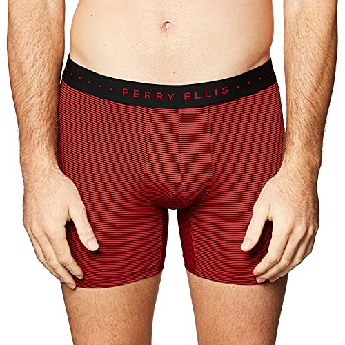 Perry Ellis Men's Stripe Designed Boxer Shorts Relaxed Fit4