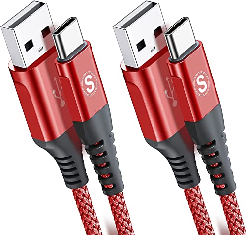 ✅【Nylon richiesto e di alta qualità】: con una durata testata di 5000 + questo cavo di ricarica USB è molto più affidabile rispetto ad altri nella sua fascia di prezzo. Il cavo in nylon intrecciato di tipo C di alta qualità aggiunge una maggiore durata e senza grovigli.
