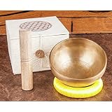 Campana tibetana "Fiore della Vita" in confezione regalo, ø 11,5 cm, accessorio esoterico