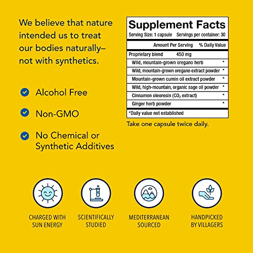 North American Herb & Spice Oregaresp - 30 Capsules - Multiple Spice Oil Formula With Wild Mediterranean Source P73 Oregano - Healthy Respiratory System Support - Non-Gmo - 30 Servings #TOP3