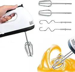 Mini Batedeira Portátil Elétrica de Mão 260W 7 Velocidades Prática e Compacta 220V