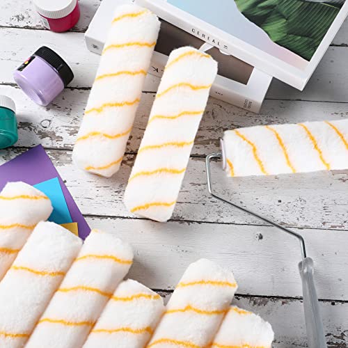 36 Pieces Paint Roller Covers 1/2 X 9" Roller Covers Microfiber Roller Paint Brush Roller Naps For House Wall Painting #TOP6