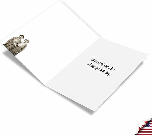 Vista 2 de NobleWorks Humorous Birthday Greeting Card with 5 x 7 Inch Envelope (1 Card) Bday Bra Size C10073BDG