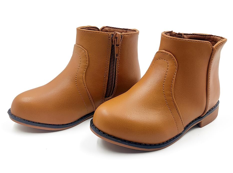 Girls Boots Ankle With Zipper Boots for Girls Short Suede for Toddler/Little Kids2