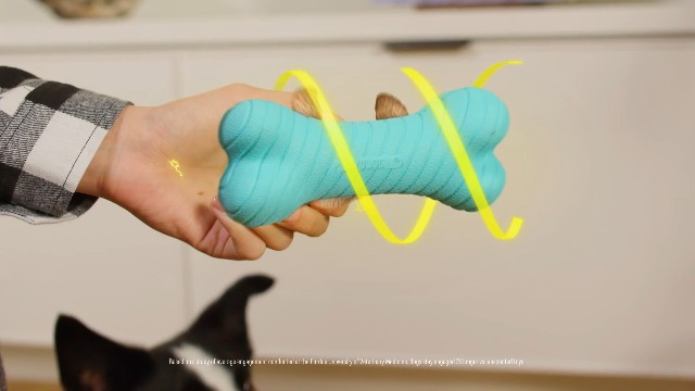 Pelota mordible mediana para perros con aroma a mantequilla de maní miniatura 7