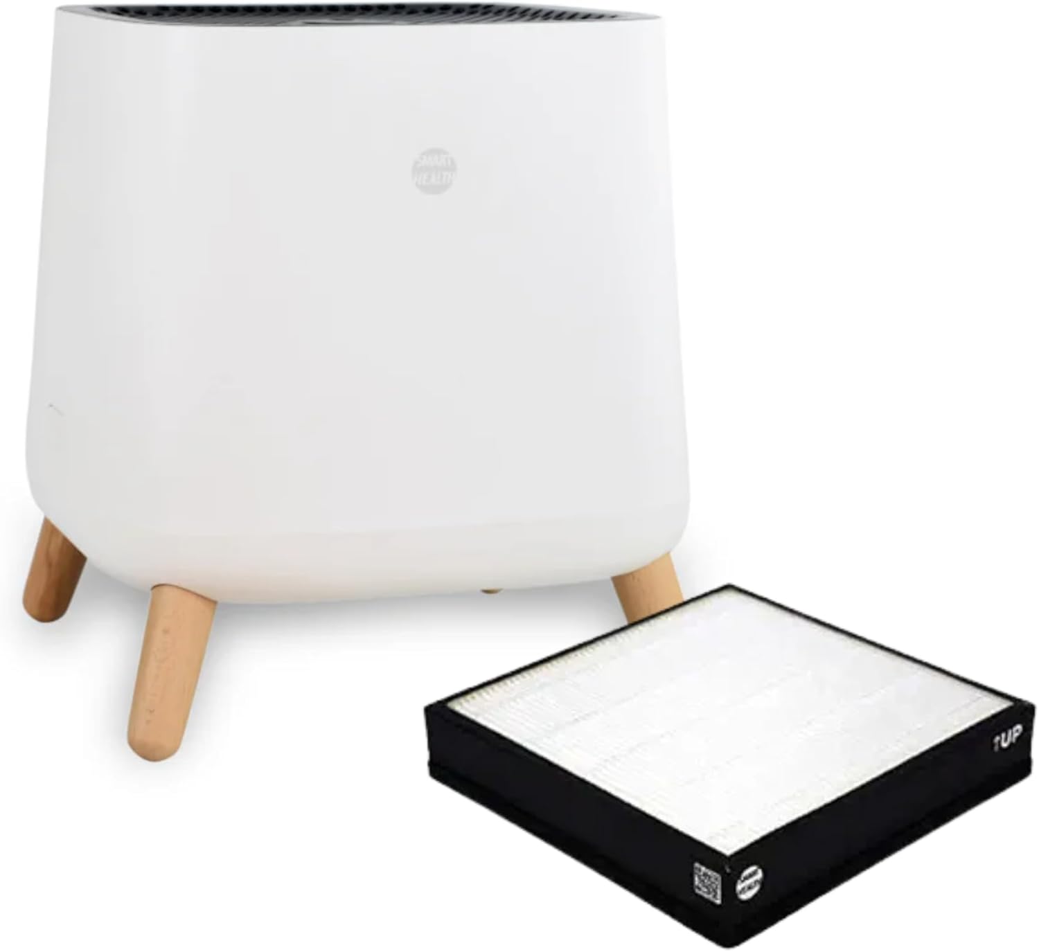 Smart Air(AKA Smart Health) Sqair Air Purifier|H13 HEPA 99.97%| Cleans up to 900 sq ft/30 mins, 23 - 52 dB| For Home, Bedroom, Office, Kitchen|Reduces Allergies, Smoke, Dust, Pet Odors