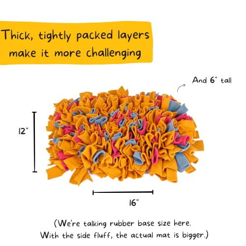 Image of For the love of Dog Sniffer Mat - Snuffle Mat for Mental Stimulation & Slow Feeding for All Dogs (Bubblegum)