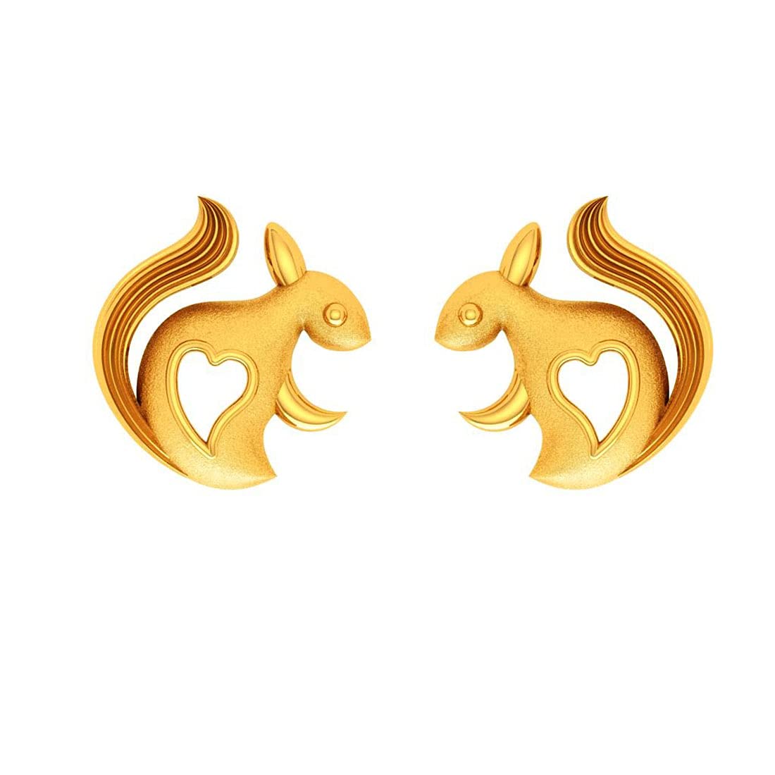P.C. Chandra Jewellers Women Yellow Gold 14Kt (585) Rabbit Stud Earrings (B09HMW851L) Amazon Price History, Amazon Price Tracker