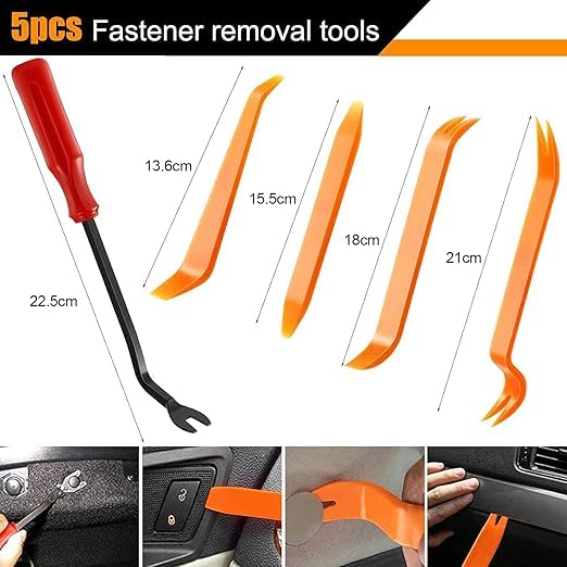 Image of 100 Pcs Car Bumper Clips Car Door Plastic Panel hood Clips Removal Car Auto Retainer Rivet Push Fastener Car Clips Universal Fender Bumper Hook Pin Set (100 Pcs Clips)