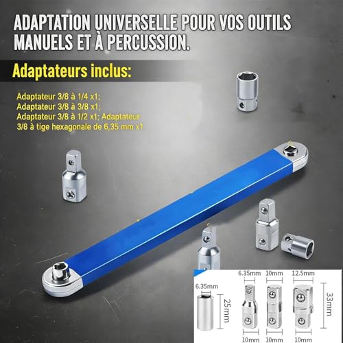 Clé d'extension offset de précision au design robuste pour garage moderne