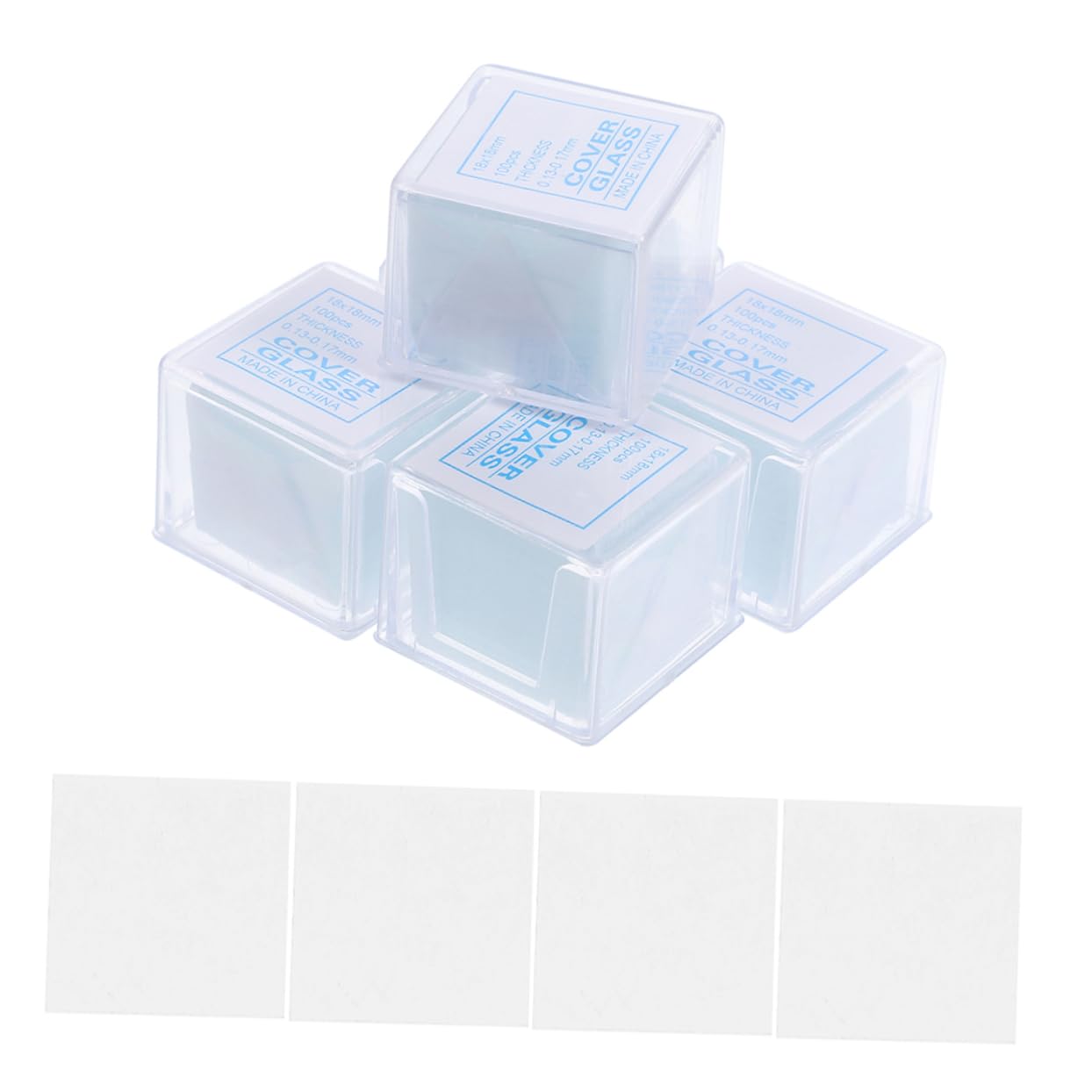 ULTECHNOVO 2500pièces Lames De Microscope Carrées Avec Verres De Couverture Pour Utilisation Laboratoire Et Éducation Robuste Et Fiable