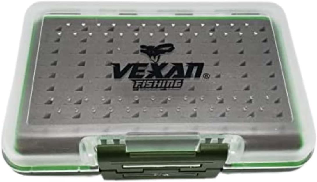 Vexan Ice Fishing Jig Box with Foam Insert for Bluegills