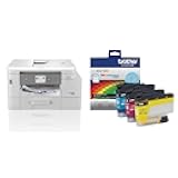 MFC-J4535DW INKvestment Tank All-in-One Color Inkjet Printer w/NFC & Wireless Printing Plus Up to 1-Year of Ink in-Box + LC4063PKS 3 Pack - Standard Yield Cyan, Magenta, Yellow Ink Cartridges