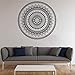 Etiqueta de la pared removible Meditación Arte Ritual Objeto Calcomanía de pared Removible Yoga Art Bohemian Mandala Wallpaper Sticker A9 43x42cm