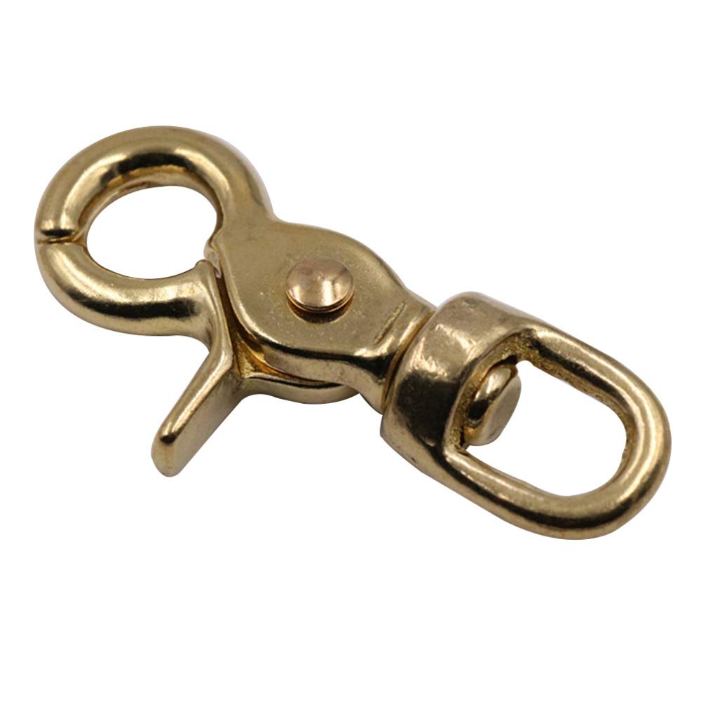 Moschettoni A Scatto CLIP DI ASSPETTO DI ASSPETTAZIONE CLIP- BASSA in Ottone Scatti in Ottone per Portachiavi Cucciolo di Guinzaglio Artigianato Appeso Chiusura A Moschettone