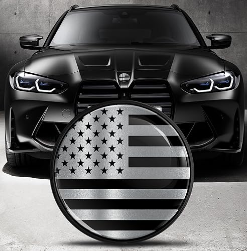 Image of Biomar Labs 82mm Car Bonnet Badge Compatible with BMW 51148132375 - Replacement BMW Badge Emblem for Bonnet or Boot EO (EO 23)