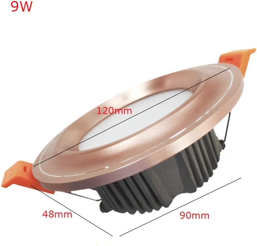 Spotlight，Led Recessed Indoor Decoration Low Profile Slim round Panel Light Not Dimmable Indoor Ultra-Thin for Home Office Commercial Lighting Pack of 1 Outdoor Lights/Neutral Light-4000K/9